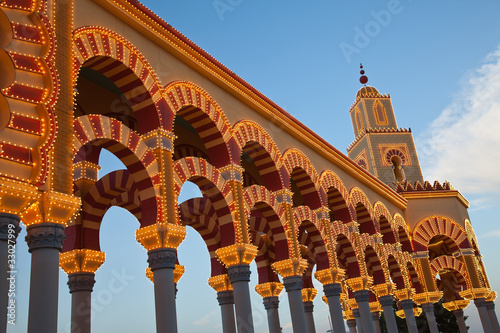 Photo: Iluminación de la portada de la feria de Córdoba Iluminación de la portada de la feria de Córdoba