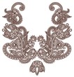 Neckline embroidery fashion