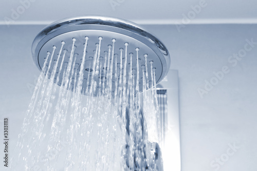Photo: Dusche in blau Dusche in blau