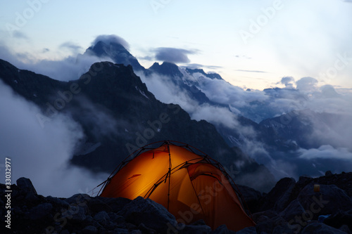 Photo: Evening in mountains Evening in mountains