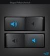 vector sound mute button illustration