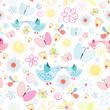 texture of flowers butterflies and birds
