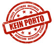Sternen Stempel rot rt KEIN PORTO