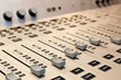 sound mixer with blurry background