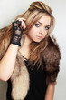 blonde in the fur