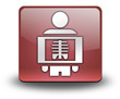 Red 3D Effect Icon "X-Ray"