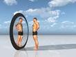 Man sees other self in mirror