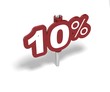 Soldes Dix pourcent, label 10 percent sale