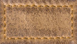 Leather texture background with stitching Leather texture background with stitching
