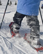 Kind mit Schneeschuhen