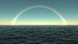 The sea / ocean and a rainbow