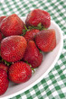 Many strawberries in plate