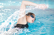 Photo: Swimmer performing the crawl stroke Swimmer performing the crawl stroke