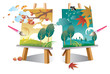 painting day & night dreams