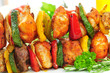 Grillfleisch, Gemüse