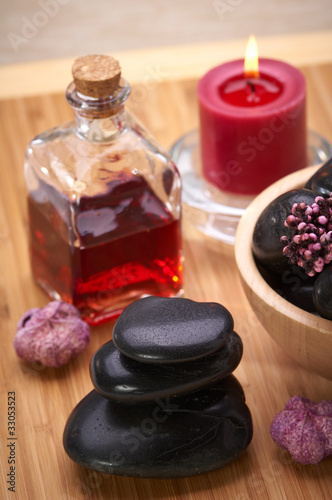Photo: spa, black hot stone massage spa, black hot stone massage