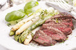 Spargel mit Lammfleisch