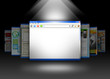 Illustration: Internet Website Blank Information Page Internet Website Blank Information Page