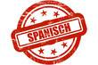 Sternen Stempel rot SPANISCH