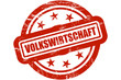 Sternen Stempel rot VOLKSWIRTSCHAFT