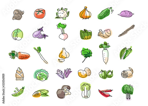Illustration: vegetables-30 vegetables-30