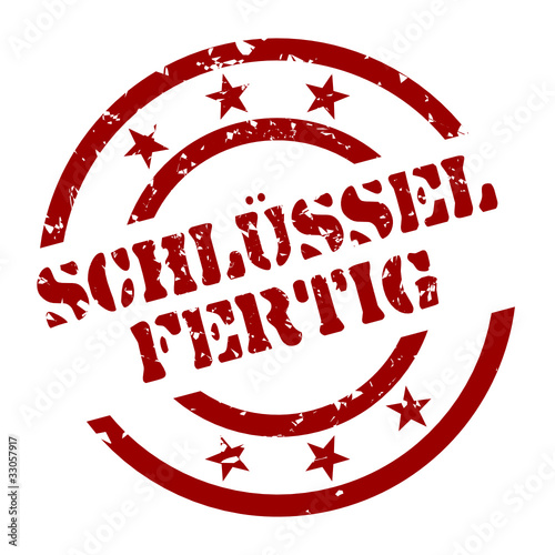 Vektor: stempel schlüsselfertig I stempel schlüsselfertig I