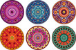 Indian style floral color ornament Indian style floral color ornament