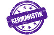 Sternen Stempel lila GERMANISTIK