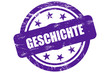 Sternen Stempel lila GESCHICHTE