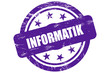Sternen Stempel lila INFORMATIK