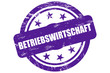 Sternen STempel lila BETRIEBSWIRTSCHAFT