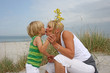 Küsse und Liebe mit Mama
