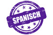 Sternen Stempel lila SPANISCH