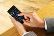 Foto: businesswoman with smartphone businesswoman with smartphone