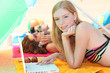 Teenagers at the beach