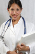 Doctor working carrying a laptop Doctor working carrying a laptop