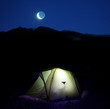 Tent in night
