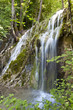 Tropical scenery of Skra waterfalls at north Greece