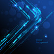 Abstract technology vector line background