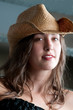 Photo: Beautiful woman with cowboy hat Beautiful woman with cowboy hat