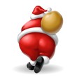 Illustration: babbo natale posteriore babbo natale posteriore