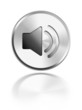 button aqua icon sound button aqua icon sound