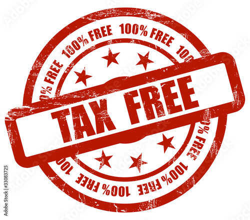 Illustration: Sternen Stempel rot rt TAX FREE Sternen Stempel rot rt TAX FREE