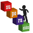 Vector: Escalera de la superación Escalera de la superación