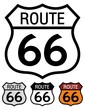 Route 66 highway sign.