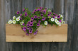 Wood flower box