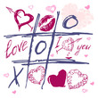 The valentine's day. Love heart. Hand-drawn icons. Vector