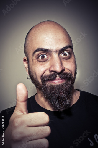 Foto: happy man who says ok with his hand happy man who says ok with his hand