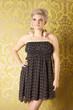 Attractive blond in dress