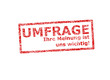 Stempel Umfrage